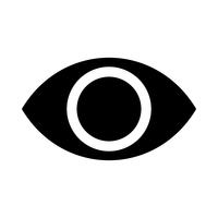 Icono de vector de ojo