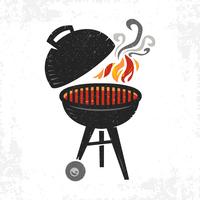 BBQ Grill vector icon