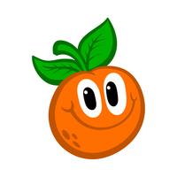 Orange fruit illustration vector