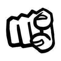 Finger Point Vector Icon