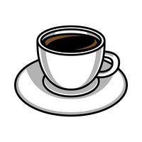 Icono de vector de bebida de café