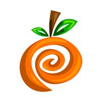 Ilustración de fruta naranja vector