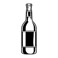 ilustración vectorial de una botella de cerveza vector
