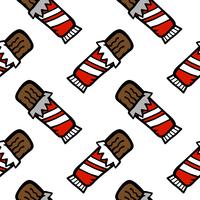 chocolate bar cartoon seamless pattern vector