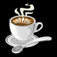 Icono de vector de bebida de café