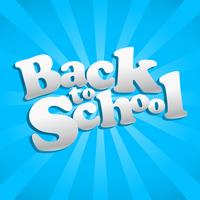 Back to School vector text graphic icon