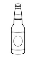 vector illustration of a beer bottle