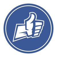 Cartoon Hand Making Positive Thumbs Up Gesture vector