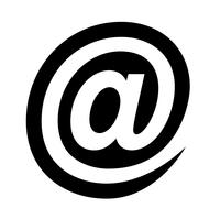 Email At symbol vector