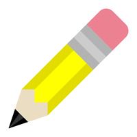 Yellow pencil vector