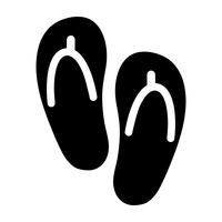 Icono de Vector de zapato Flip Flop