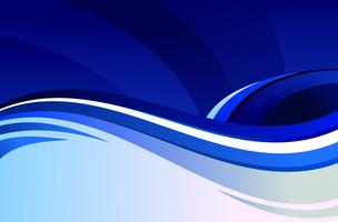 Abstract blue waves vector background