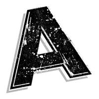 Capital letter A vector