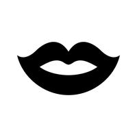 icono de vector de labios sexy