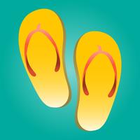 Icono de Vector de zapato Flip Flop