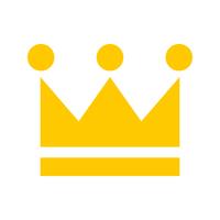 Royal crown vector icon