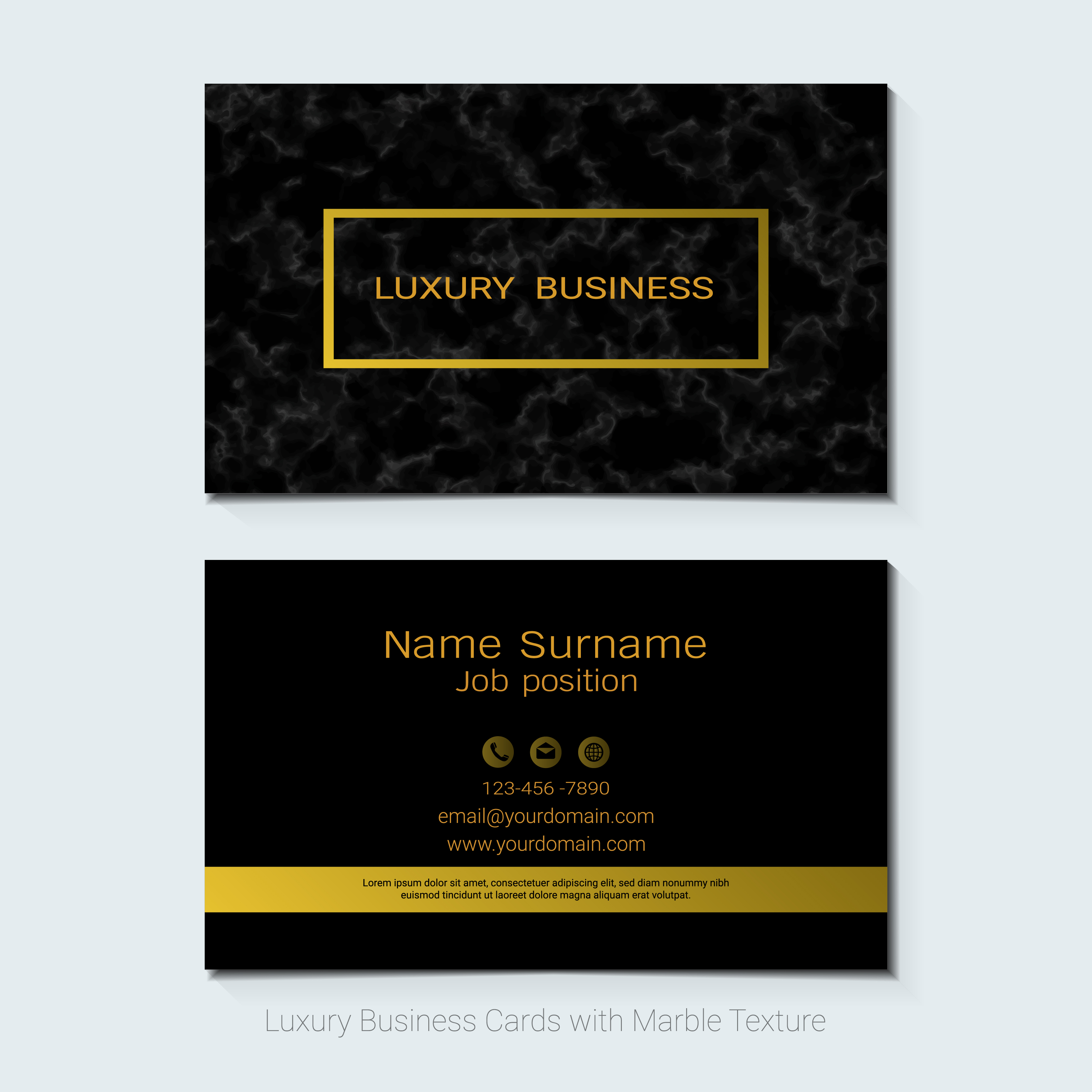 Luxury Business Cards Vector Template Banner And Cover With
