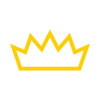 Royal crown vector icon