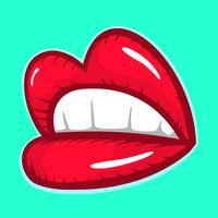 Sexy Lips Vector Icon