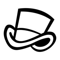 Icono de Vector de sombrero de copa