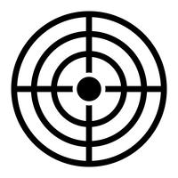 eps10 red vector sniper target or aim at target line icon in simple flat  trendy style isolated on white background 7980120 Vector Art at Vecteezy