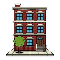 Apartment Building Vector