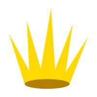 Royal crown vector icon