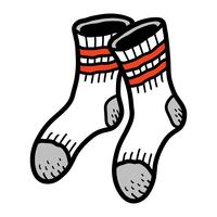 Socks Clothing for Feet vector