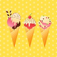 Vector de helado de verano