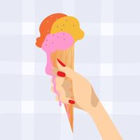 summer ice cream vector