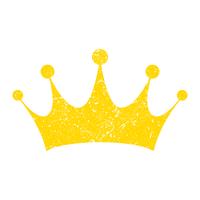 Royal crown vector icon