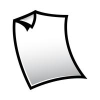 Paper icon vector