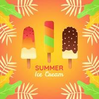 Vector de helado de verano