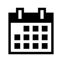 Calendario icono de vector de calendario