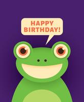 Happy birthday card vector