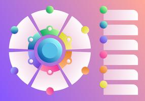 3d círculo diagrama infografía elementos vector