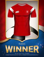 Football cup 2018, Russia winner concept. vector