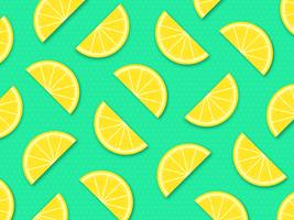 Lemon Slices Vector Pop Background