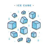 Vector de cubo de hielo