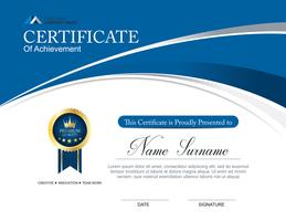 Vector certificate template