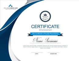 Vector certificate template