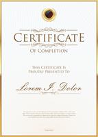 Certificado vector