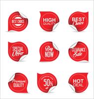 Modern badges stickers and labels collection vector