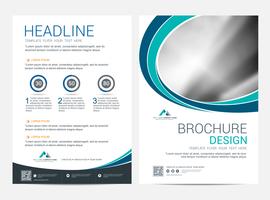 Brochure Layout template, cover design background vector