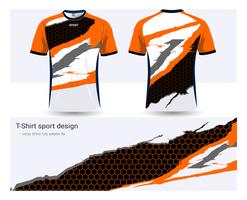 Plantilla de maqueta deportiva de camiseta y camiseta de fútbol, diseño gráfico para el club de fútbol o uniformes de ropa deportiva. vector