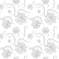 Seamless pattern on flower and texture background. vector