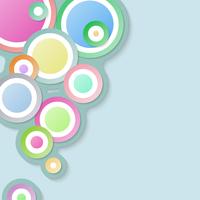 Circle abstract background with pastel color. vector