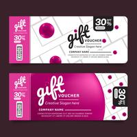 Gift Voucher Premium Design Voucher, Coupon template Golden, Design concept for gift coupon vector