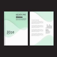 Diseño de folleto, Diseño moderno de portada, Informe anual, Folleto en A4. vector