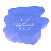 Blue abstract watercolor background. Watercolor element for card. Vector illustration.